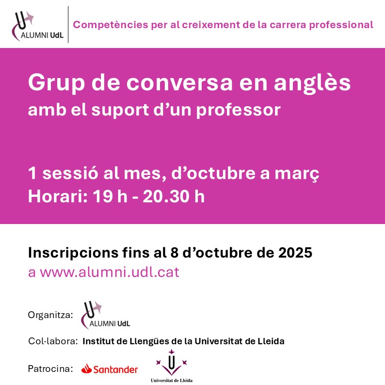 CARTELLS FORMACIÓ 2025-26 - cartell grup de conversa octubre - març