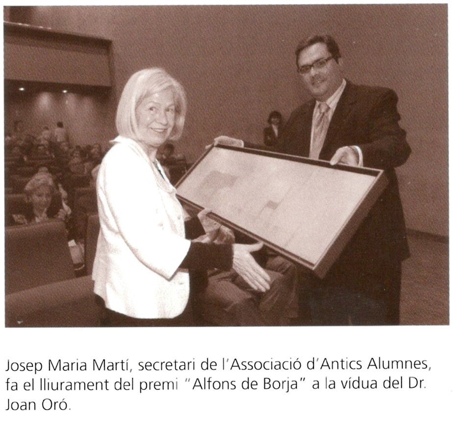 Joan Oro - Premi Borja Alumni UdL 2004_lliurament