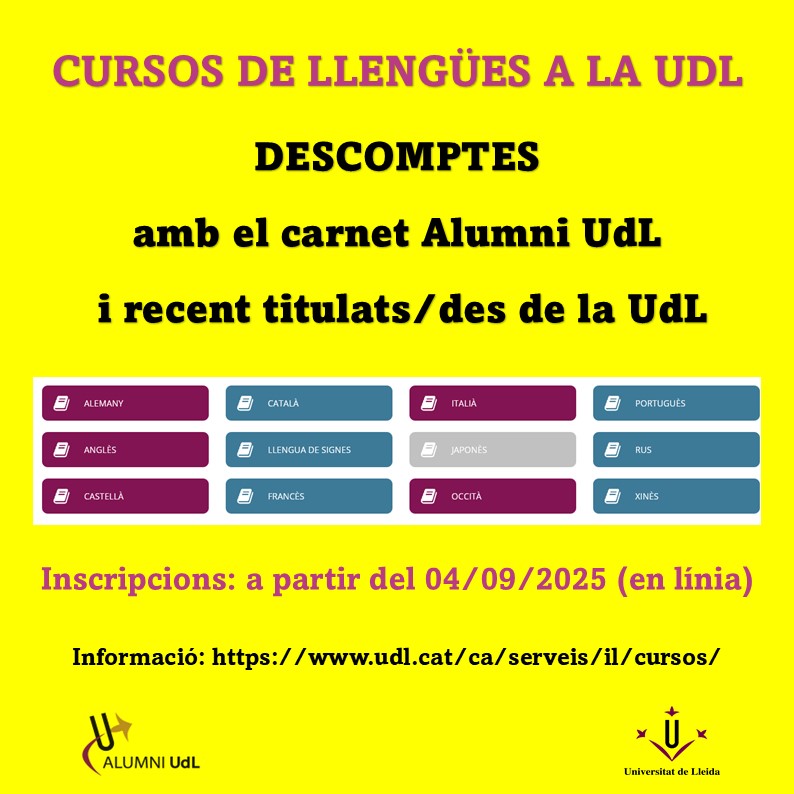 LLENGÜES UDL 2025-26