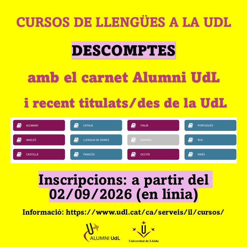 LLENGÜES UDL 2026-27