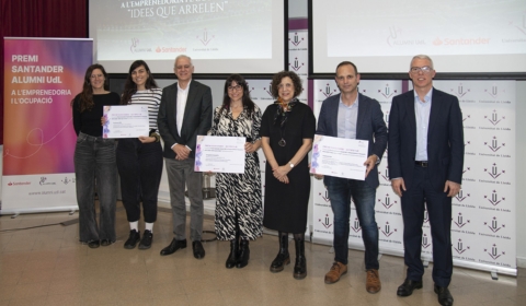 7-GUARDONADES AMB RECTORA-PRESIDENT ALUMNI UDL-BANCO SANTANDER