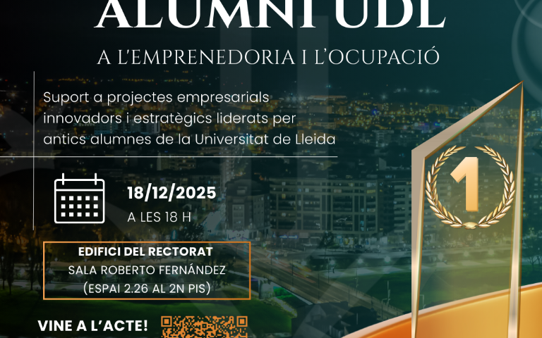 cartell acte lliurament premi santader alumni udl 2025 -awards